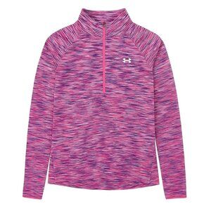 Under Armour Womens 1/2 Zip Pullover XL Semi-Fitted Pink Multicolor AllSeasonGea